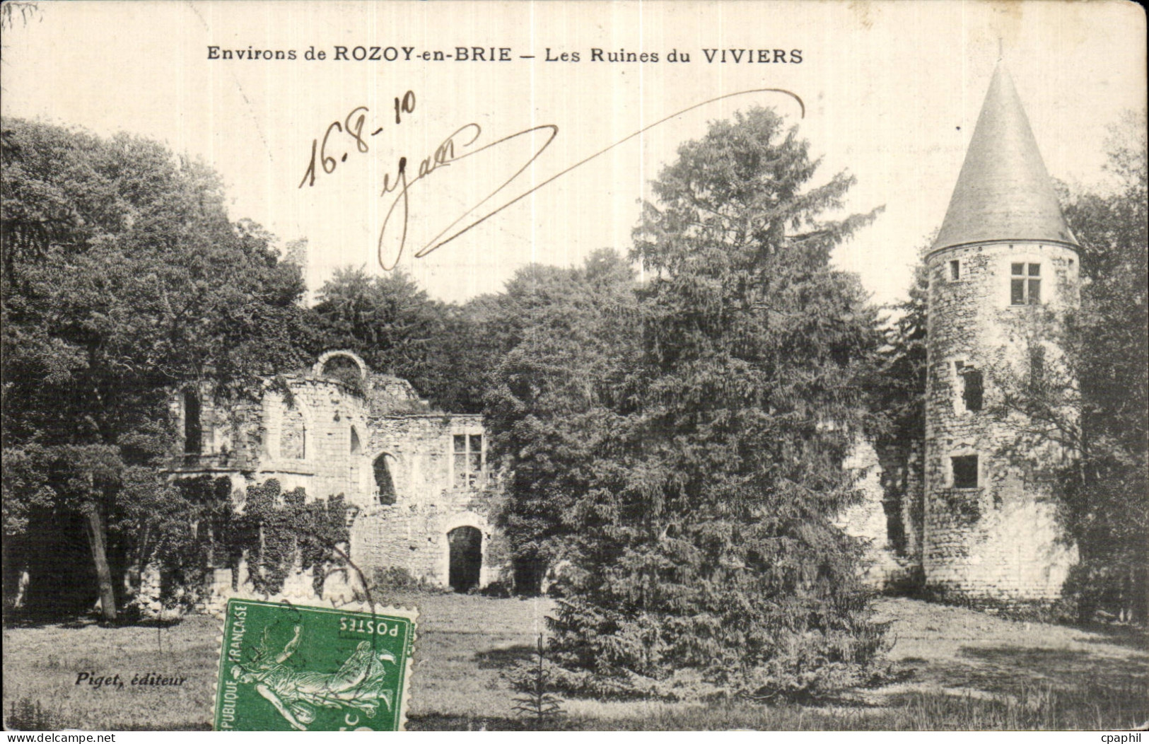 Rozay en Brie - Les Ruines de Viviers - CPA