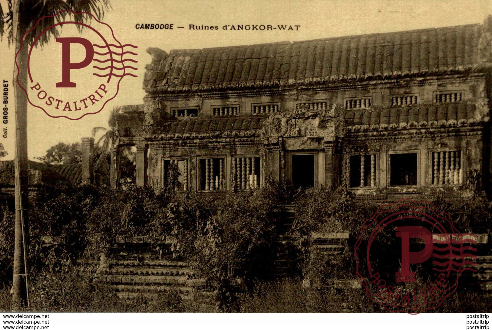 RPPC  CAMBODGE  RUINES D'ANGKOR  WAT