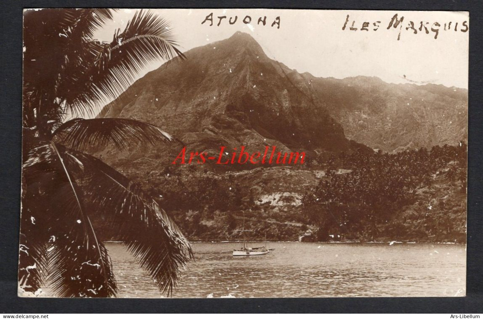 RPPC / photo ancien / foto postkaart / carte de postale / Atuona / Iles Marquises / 1929 (?)