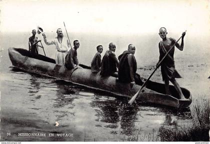 Ruanda Urundi - Missionnaire en voyage dans les Grands Lacs - Ed. Missions des Pères Blancs 36 - FORMAT DE LA CARTE POST