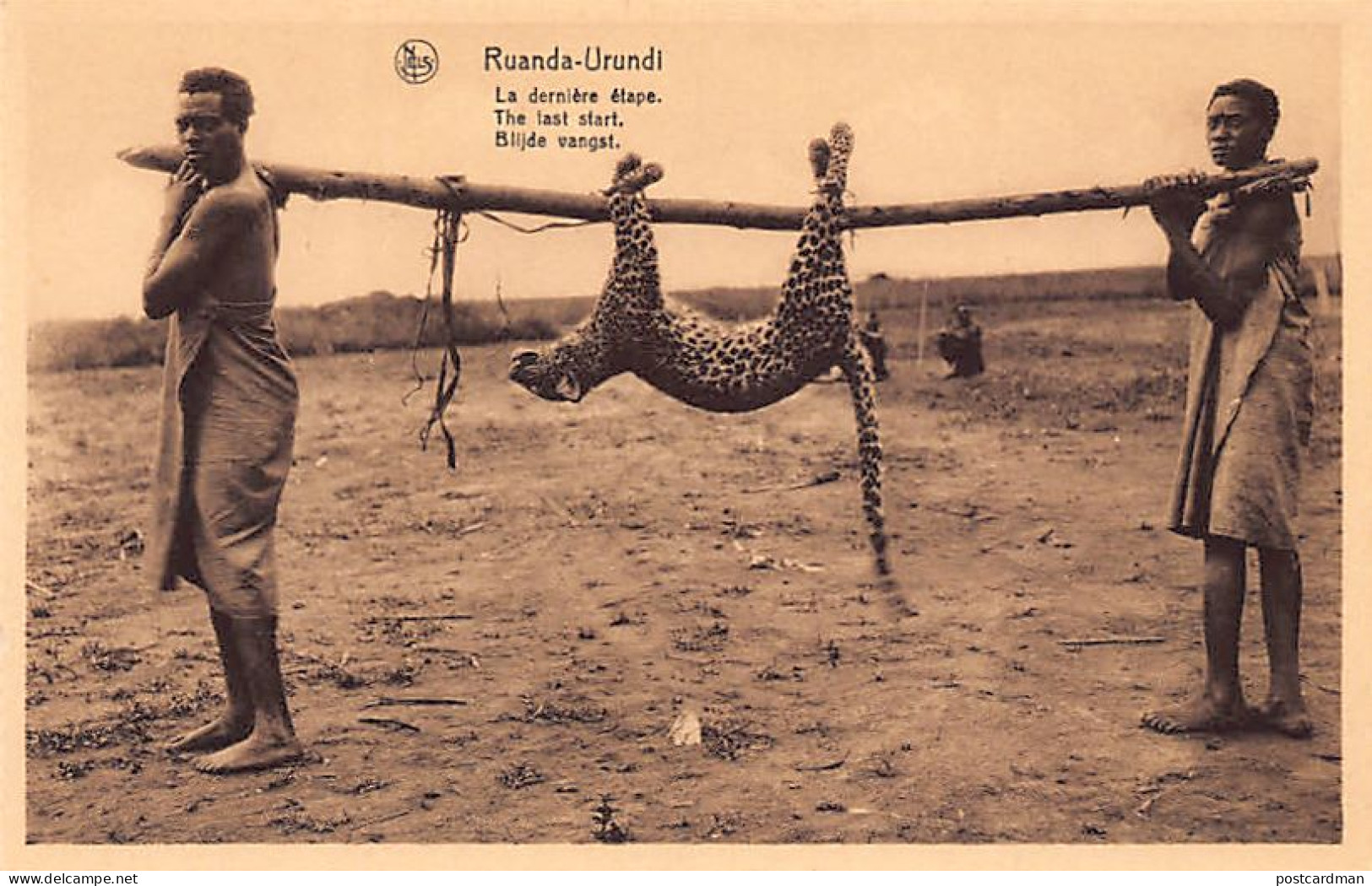 Ruanda Urundi - Chasseurs de panthère - Ed. Germain Van den Eeckaut