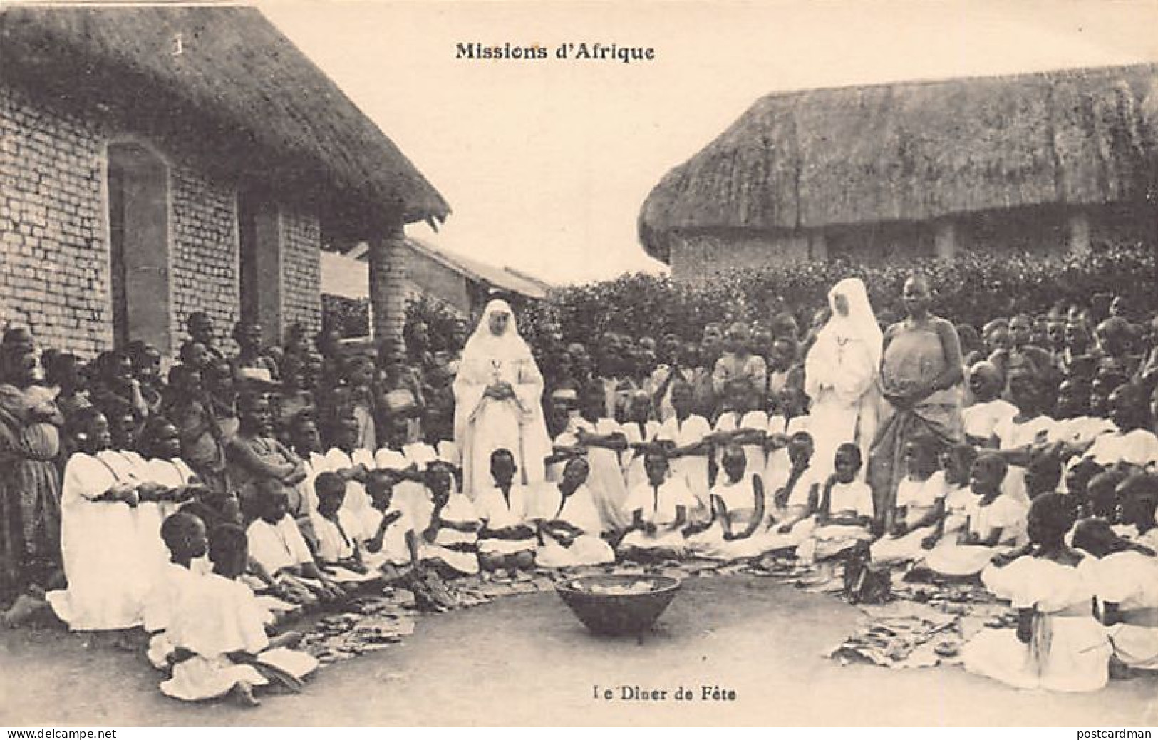 Ruanda-Urundi - Le dîner de fête - Ed. Soeurs Missionnaires de Notre-Dame d'Afrique (Alger, Algérie)