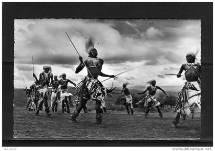 RUANDA URUNDI Types, Tribu, Watusi, Homme, Danseurs, Etude Ethnique, ed Photo Home Leopoldville 48, CPSM 9x14, 195?