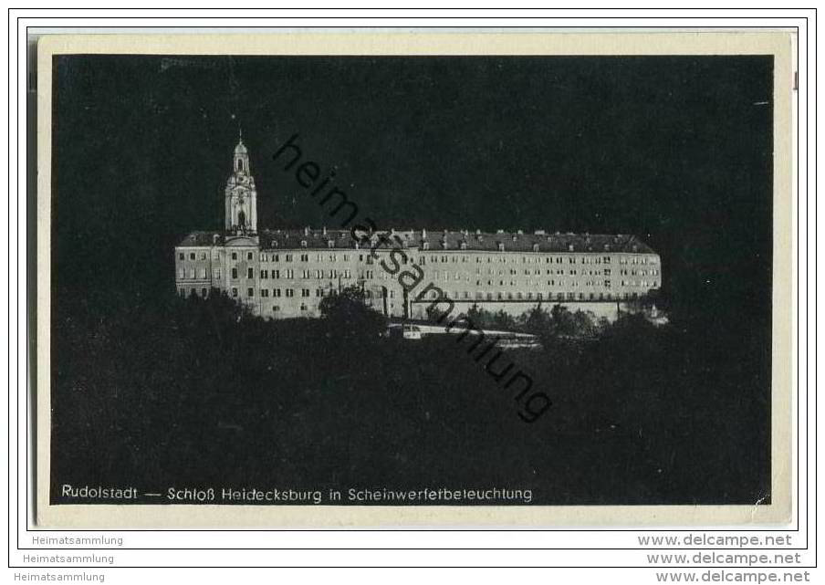 Rudolstadt - Schloss Heidecksburg bei Nacht