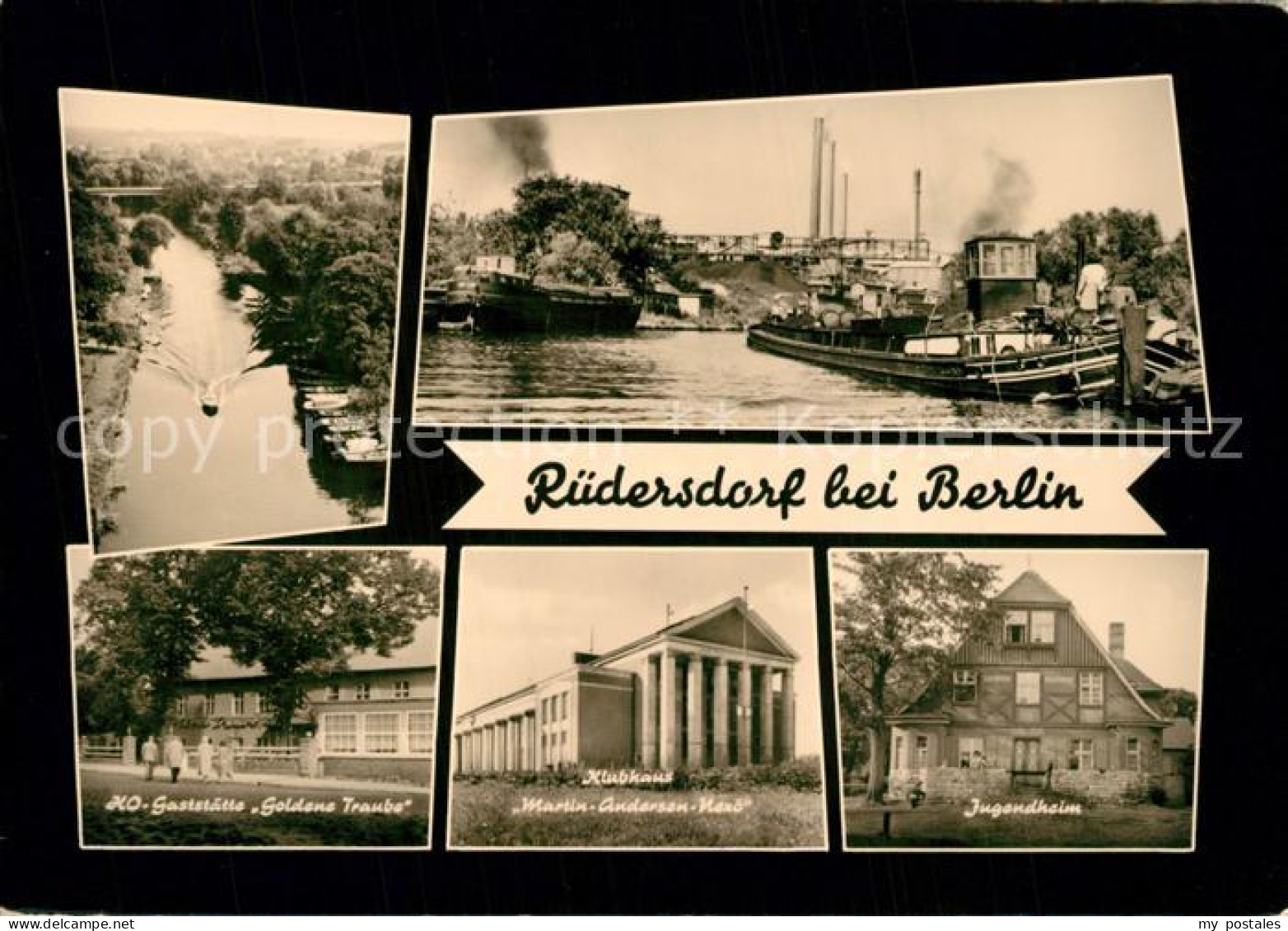 Ruedersdorf Berlin HO Gaststaette Goldene Traube Klubhaus Martin Andersen Jugend