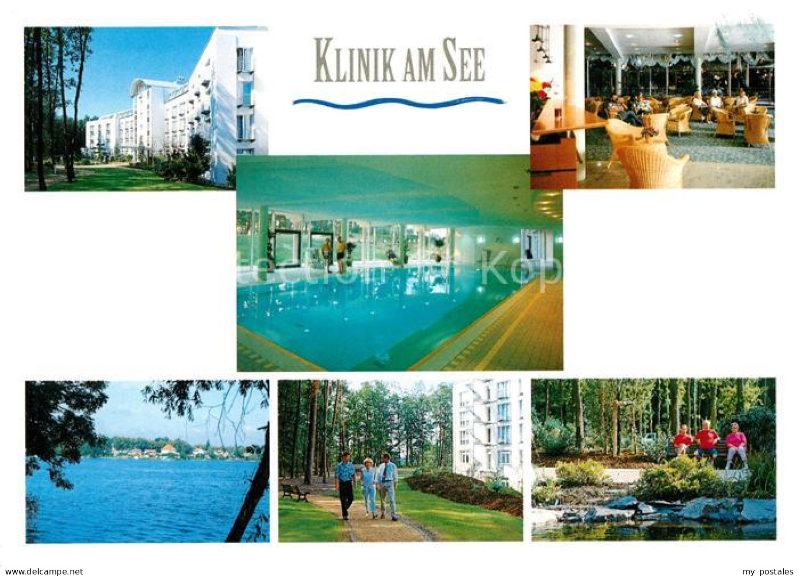 Ruedersdorf Berlin Klinik am See Aufenthaltsraum Park Hallenbad