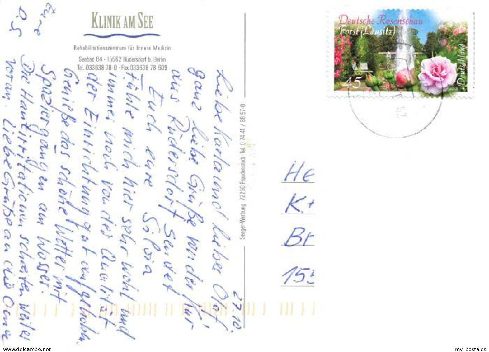 Ruedersdorf Berlin Mark Klinik am See Park Terrasse