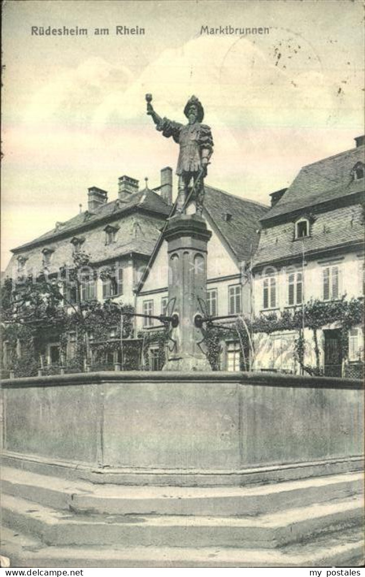 Ruedesheim Rhein Marktbrunnen