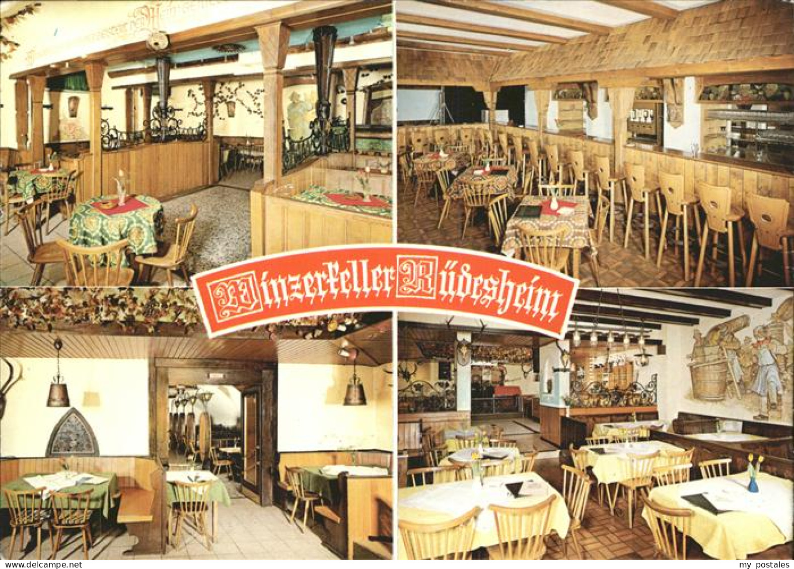 Ruedesheim Winzerkeller Ruedesheim Fachwerk Restaurant Tanzlokal innen