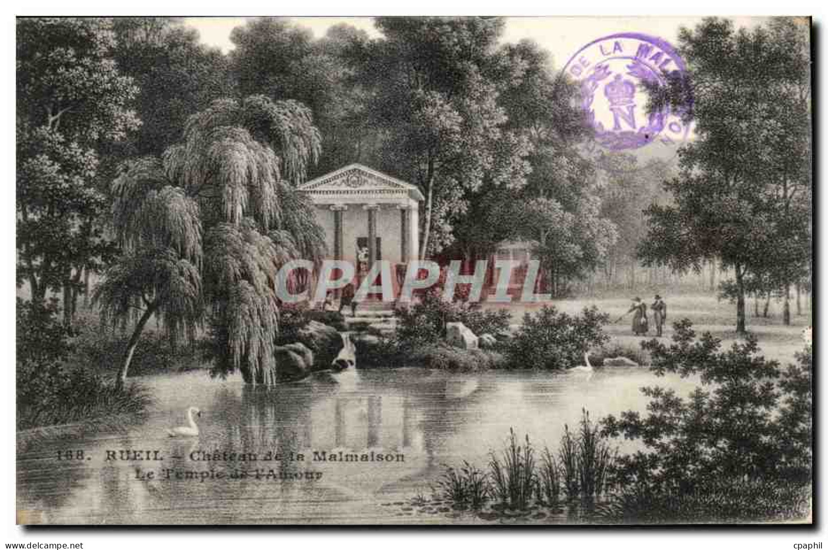 Rueil - Chateau de la Malmaison - Le Temple de l'amour- Napoleon - CPA