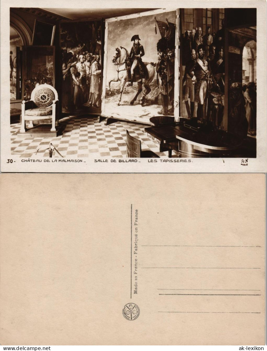 Rueil-Malmaison CHÂTEAU DE LA MALMAISON SALLE DE BILLARD LES TAPISSERIES 1930