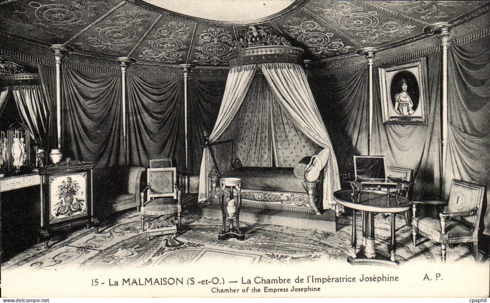 Rueil Malmaison - Napoleon La chambre de l'Imperatrice Josephine - CPA
