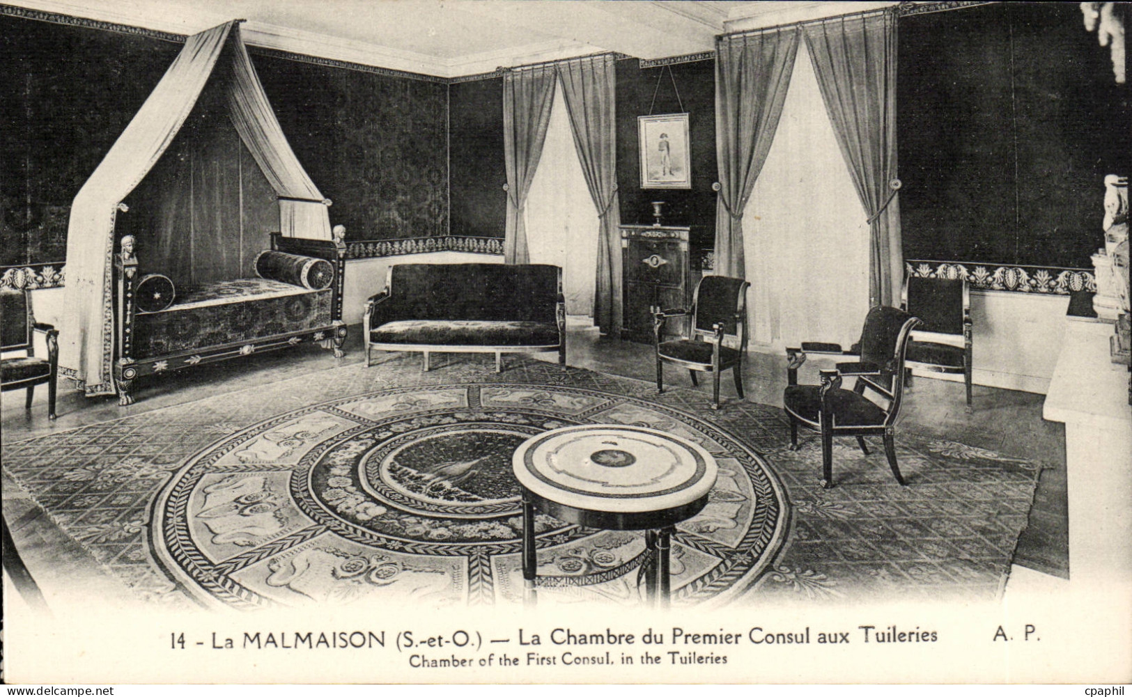 Rueil Malmaison - Napoleon La chambre du Premier Consul aux Tuilleries - CPA