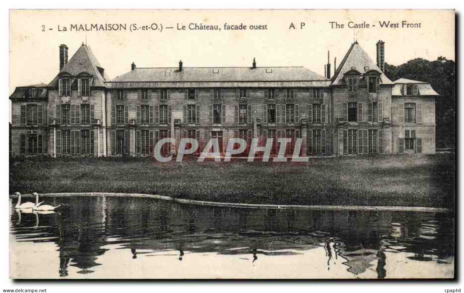 Rueil Malmaison - Napoleon - Le Chateau facade ouest- CPA