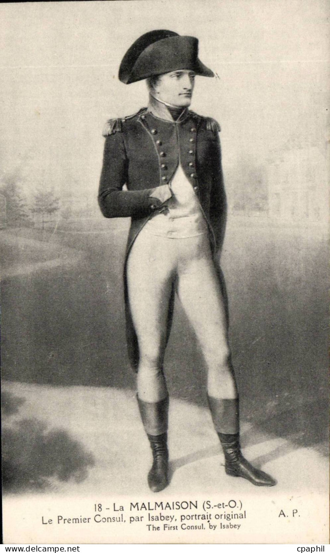 Rueil Malmaison - Napoleon le Premier Consul par Isebey portrait original - CPA