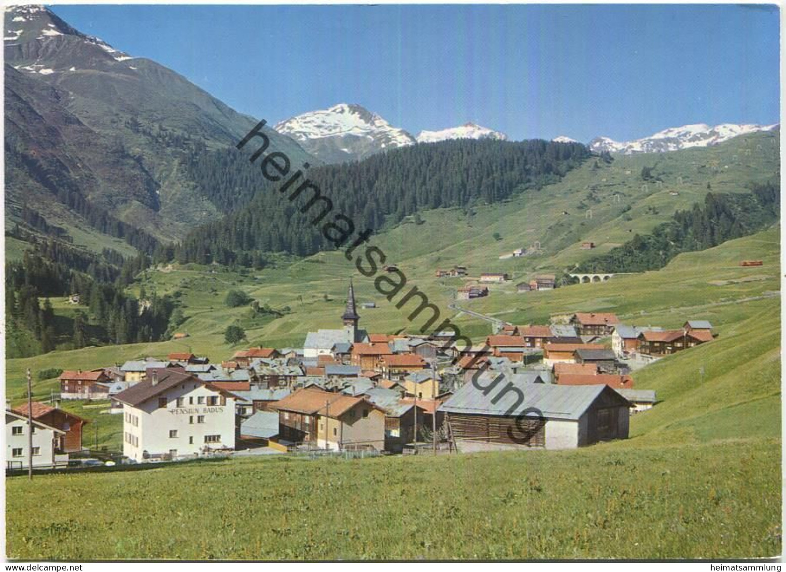Rueras - Cavradi und Badus - AK-Grossformat - Verlag Hugo Kopp Zürich