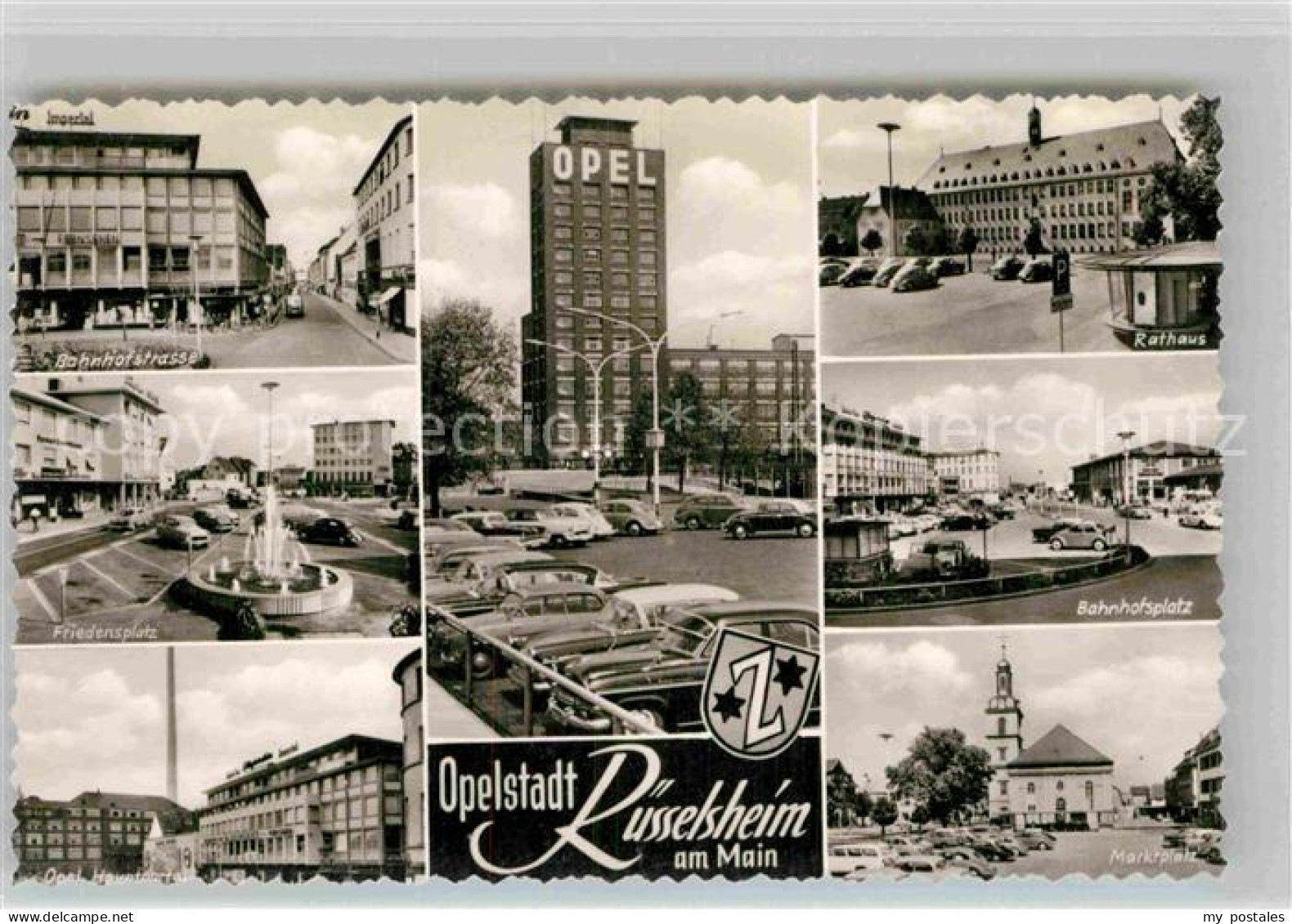 Ruesselsheim Main Bahnhostr Opelhaus Rathaus Bahnhofsplatz Friedensplatz  Marktp
