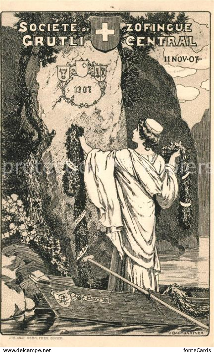 Ruetli Vierwaldstaettersee Societe de Zofingue Grutli Central