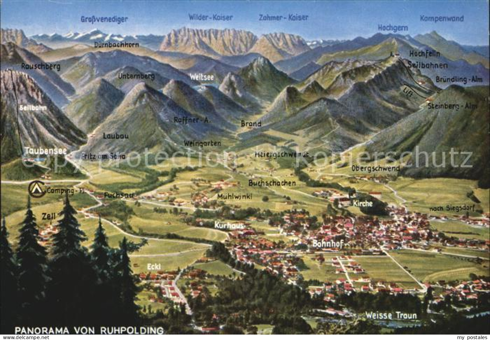 Ruhpolding Bayern Fliegeraufnahme