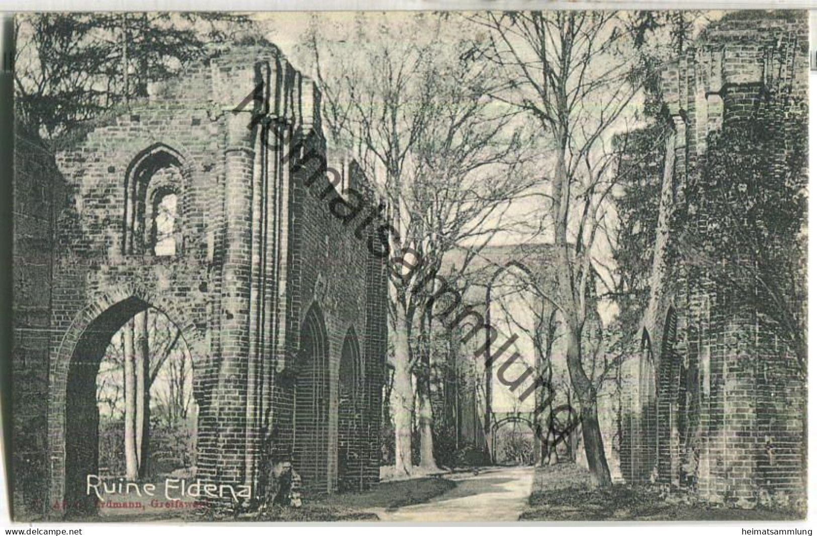 Ruine Eldena - Verlag Albert Erdmann Greifswald ca. 1910