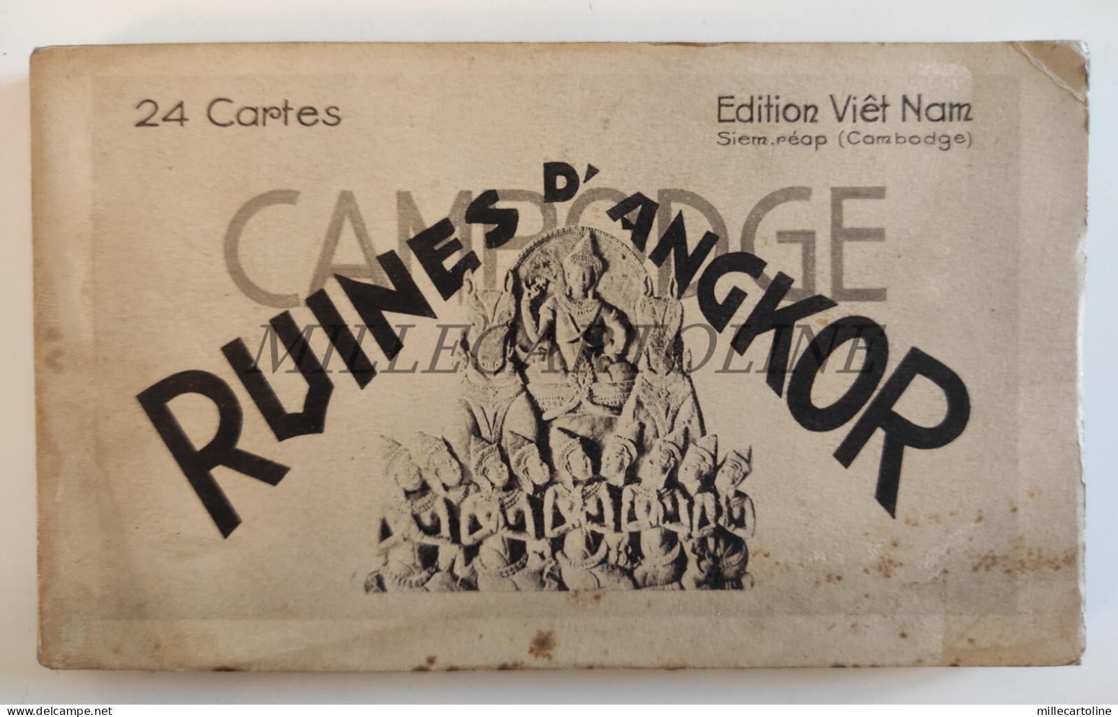RUINES D'ANGKOR - 24 Postcards Folder, Edition Viet Nam, Cambodge