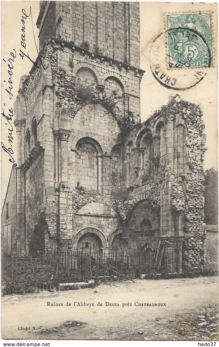 Ruines de l'Abbaye de Déols près de Châteauroux