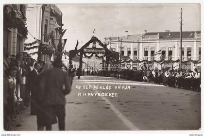 GYERGYÓSZENTMIKLÓS 1938. Visszatérés, fotós képeslap