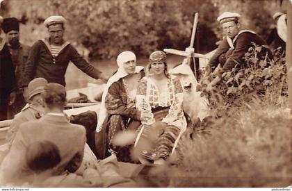 România - Regina Maria a României și Prințesa Maria, viitoarea regină a Iugoslaviei - CARTE POȘTALĂ FOTOGRAFICĂ Guggenbe