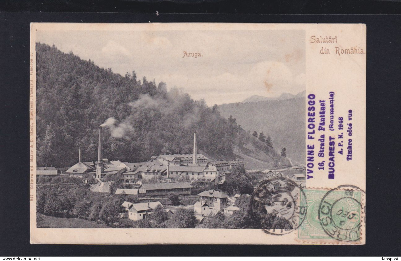 Rumänien Romania AK Azuga 1903