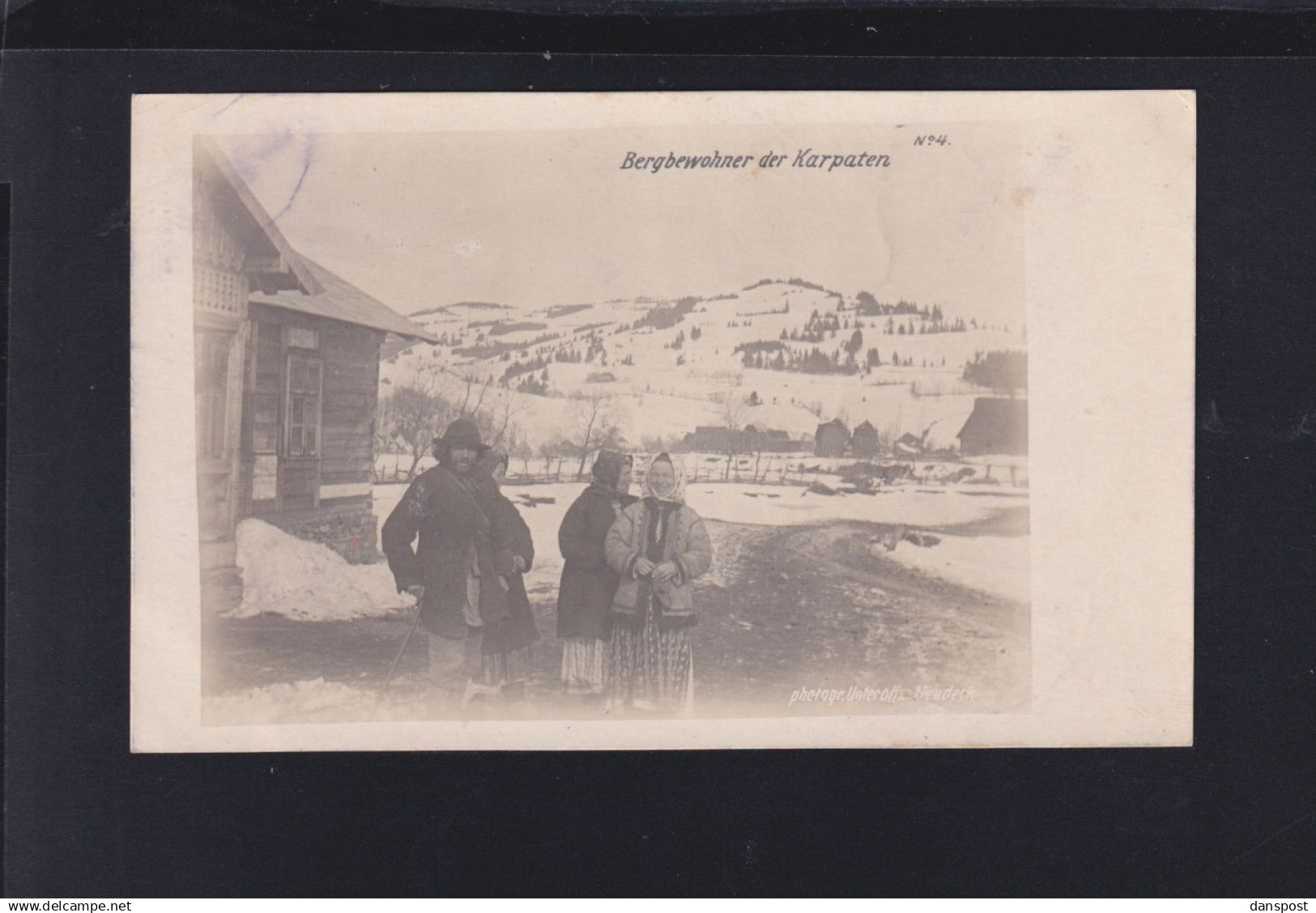 Rumänien Romania AK Bergbewohner der Karpaten 1. WK Feldpost