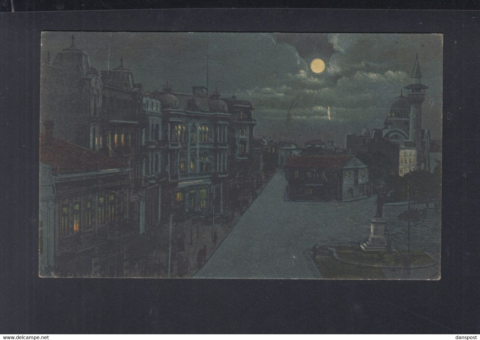 Rumänien Romania AK Constanta by night 1925