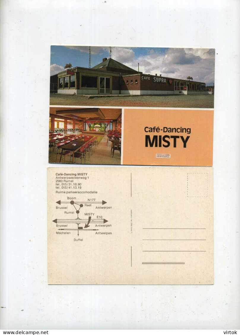 Rumst :  dancing     MISTY       ( groot formaat 15 x 10.5 cm )