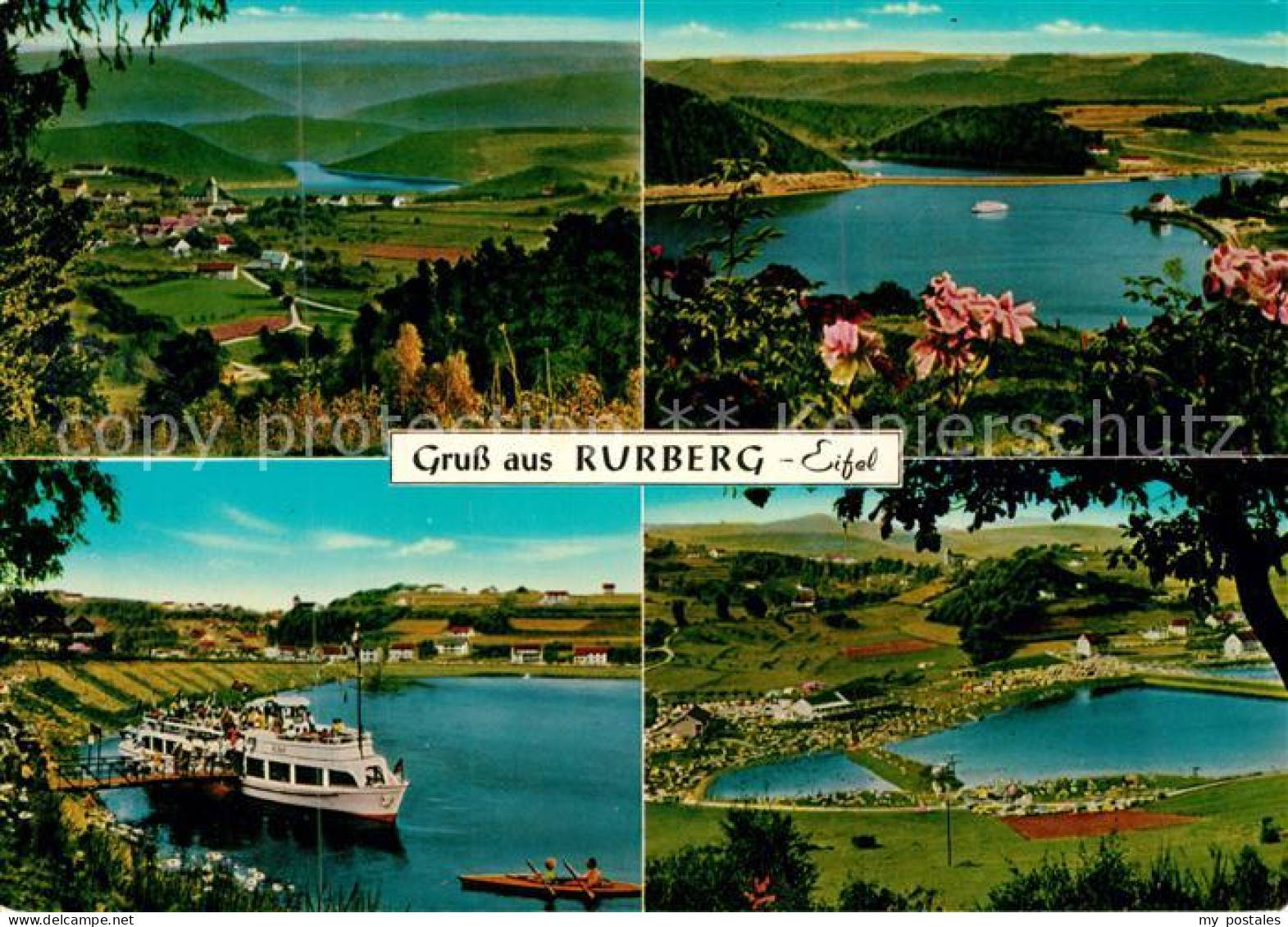 Rurberg Simmerath Eifel NRW Faehrschiff Fliegeraufnahme