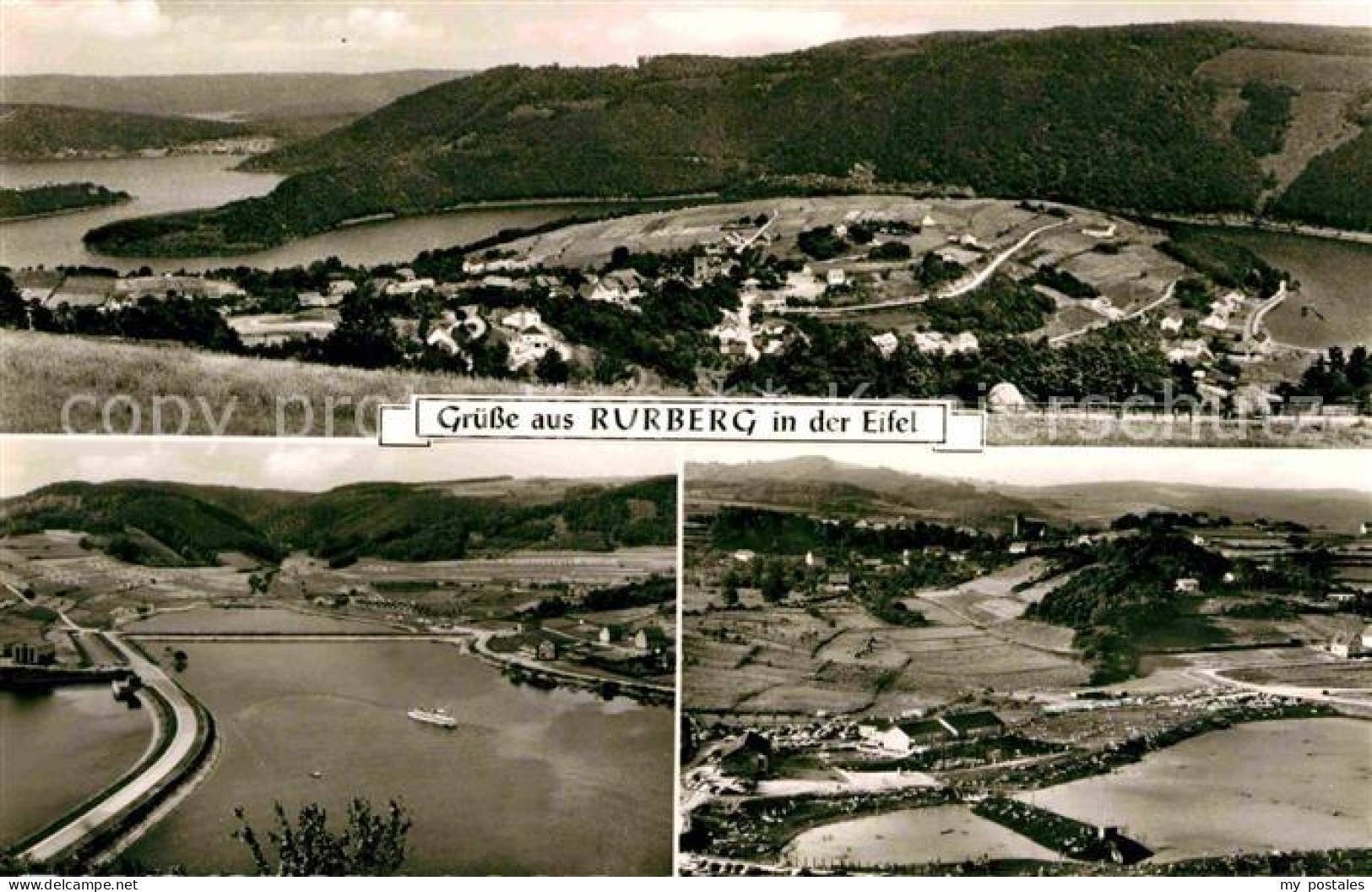Rurberg Simmerath Eifel NRW Fliegeraufnahme