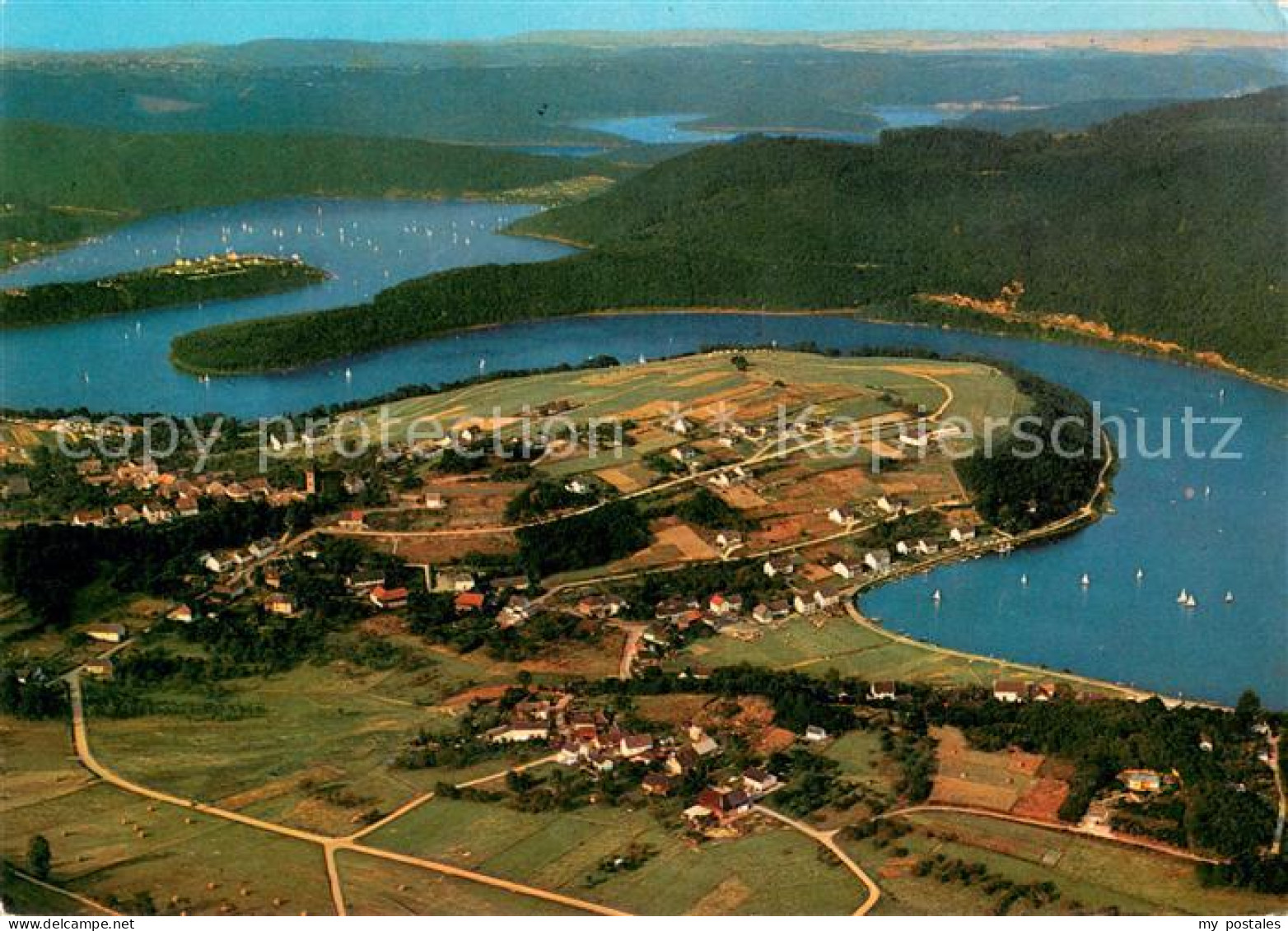 Rurberg Simmerath Eifel NRW Fliegeraufnahme Eifel Rurtalsperre