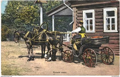 CPA Carte Postale Russie Type de Russie un conducteur d'un chariot  VM81549ok
