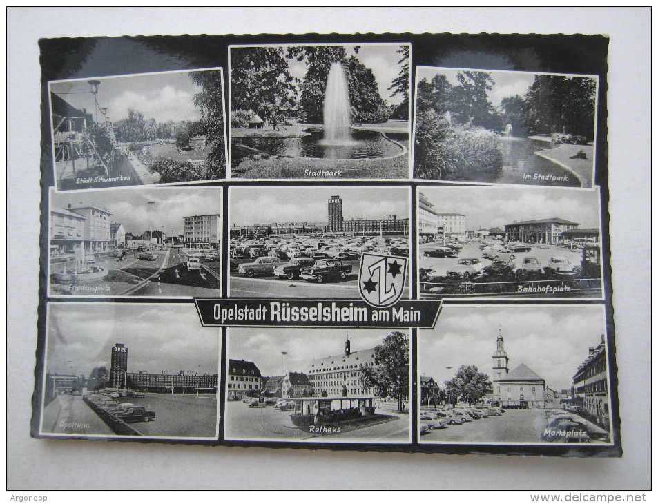 RÜSSELSHEIM    , Schöne Karte