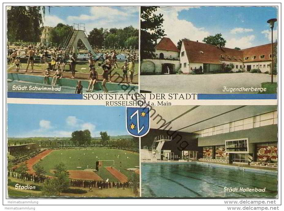 Rüsselsheim - Sportstätten der Stadt - Schwimmbad - Hallenbad - Stadion