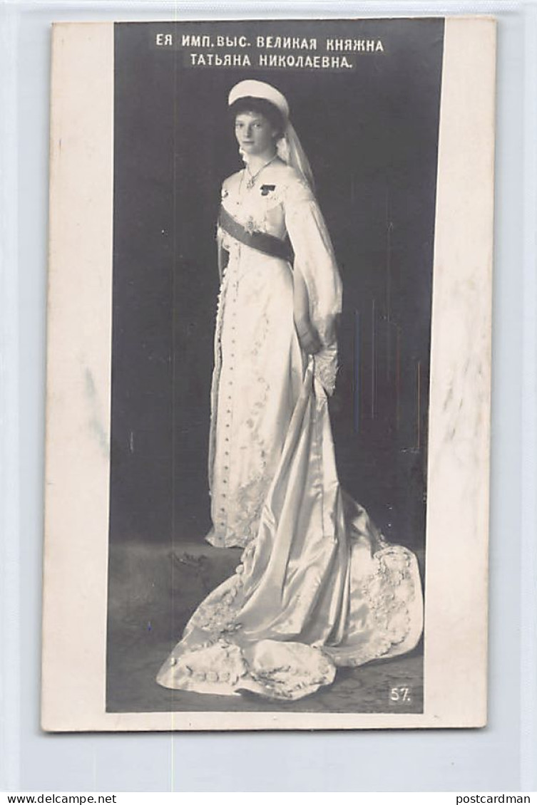 RUSSIA - Grand Duchess Tatiana Nikolaevna of Russia - REAL PHOTO - Publ. unknown