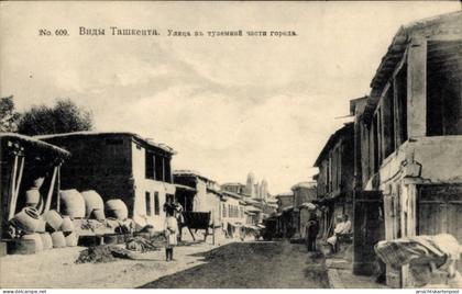 CPA Usbekistan, Straße im belebten Stadtteil