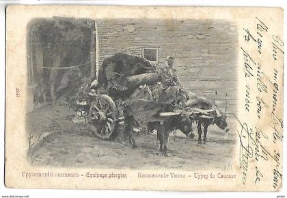 RUSSIE - types de Caucase - Equipage géorgien