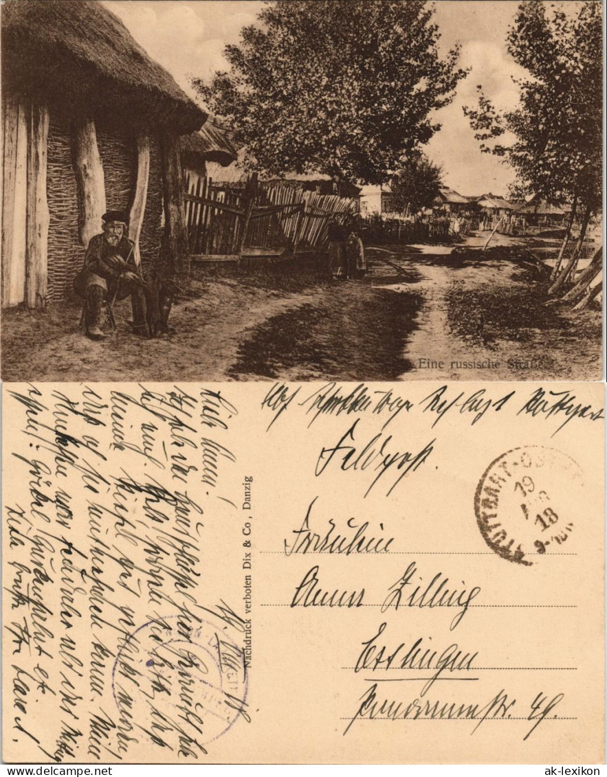 .Russland Rußland Россия eine Straße in Rußland Mann Typen 1918