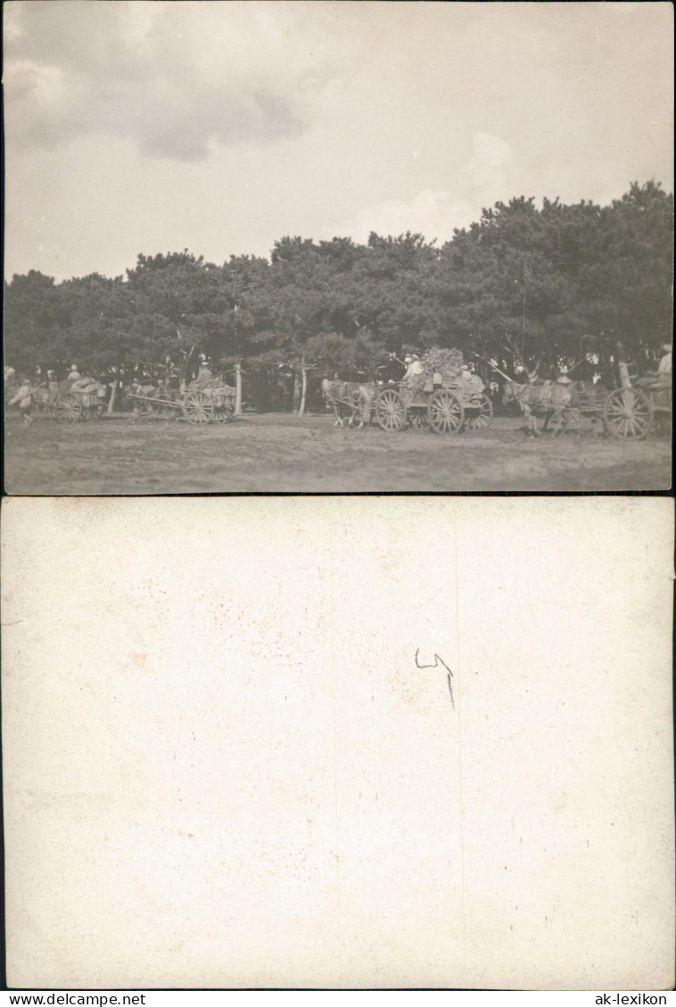 .Russland Soldaten Rußland auf Pferdewagen Rußland Россия 1911 Privatfoto Foto