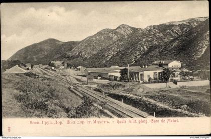 CPA Mzcheta Georgien, Bahnhof, Gleisseite