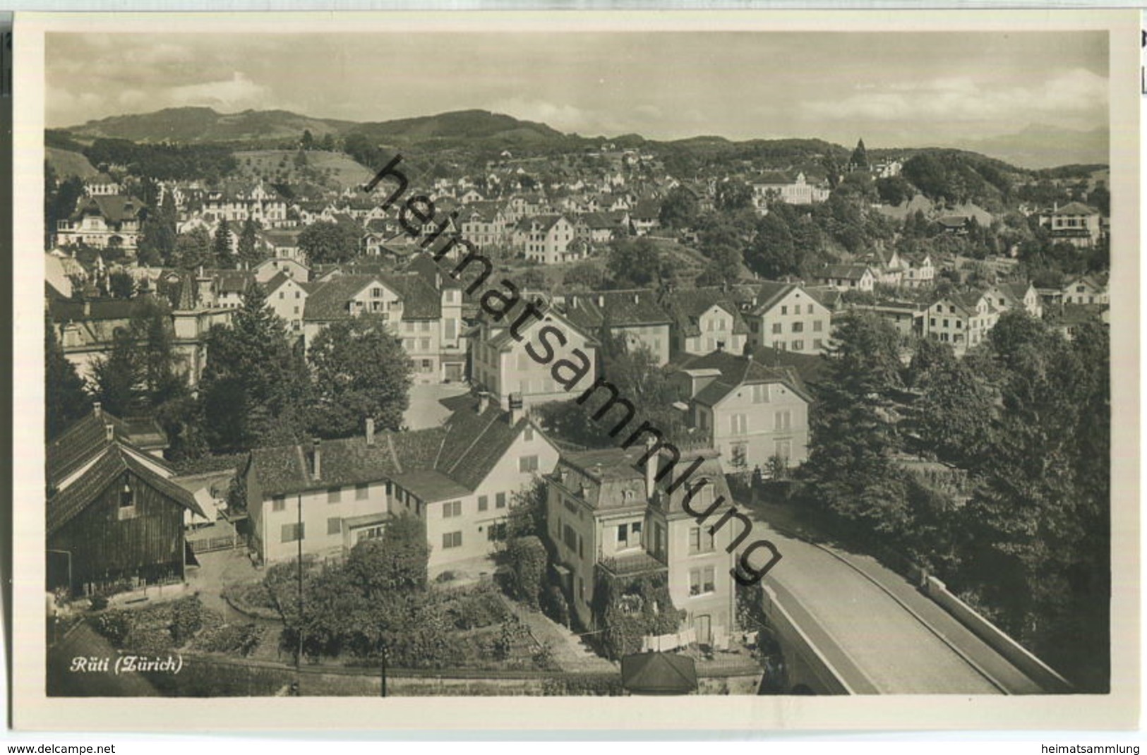 Rüti (Zürich) - Foto-Ansichtskarte - Verlag Papeterie Köhler 30er Jahre