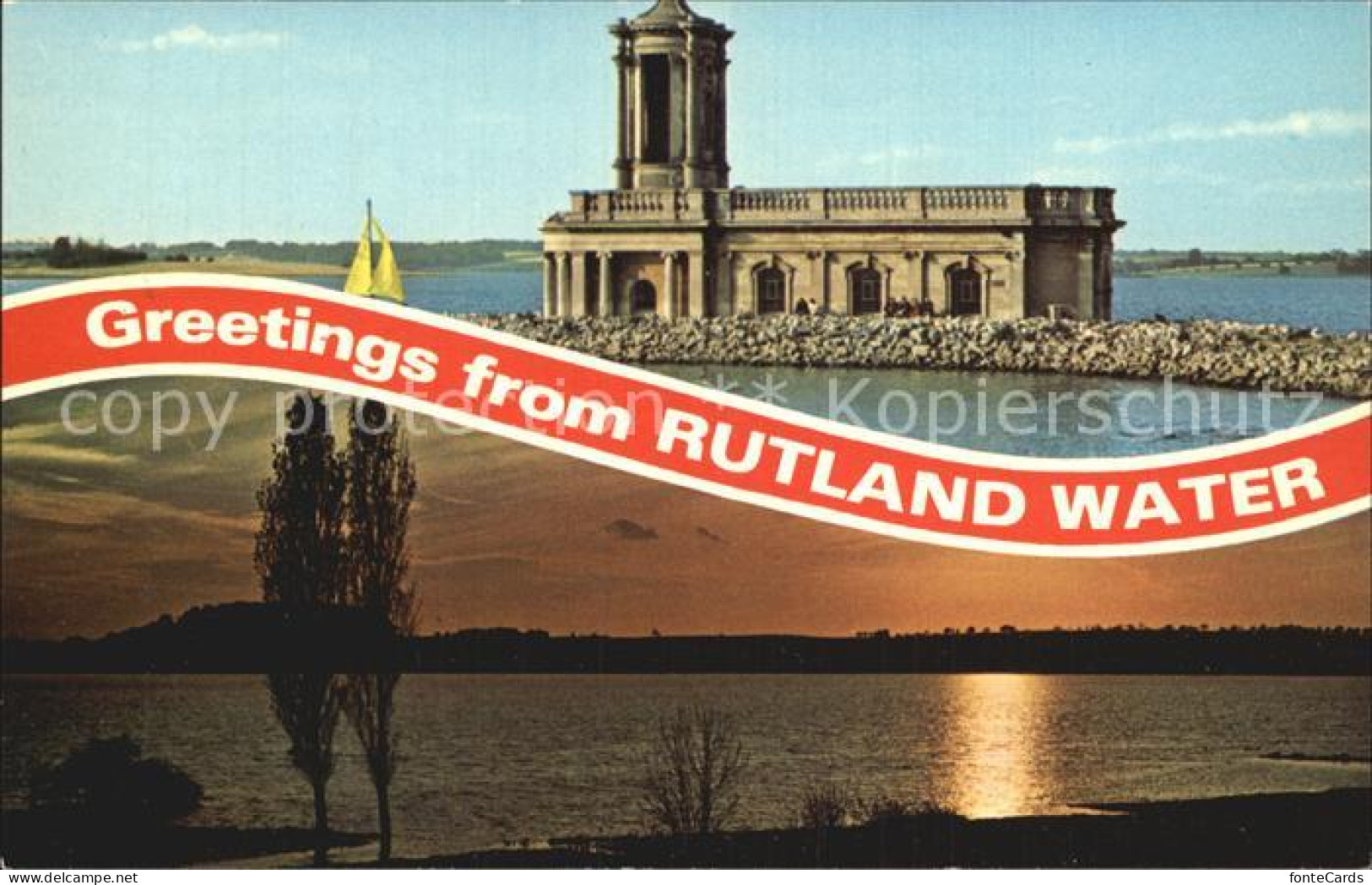 Rutland Water Normanton Church Sunset at Hambleton