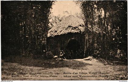 CPA Carte Postale Est Africain allemand  Rwanda Un des villages Watuzi   VM94972ok