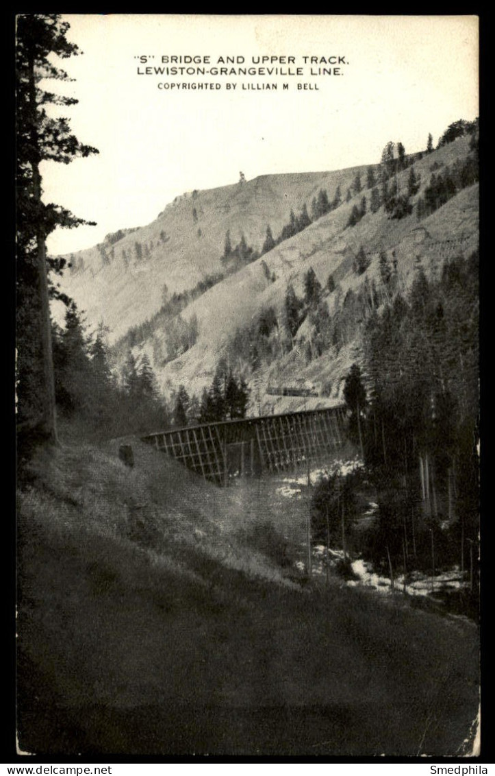 S' Bridge And Upper Track. Lewiston-Grangeville Line