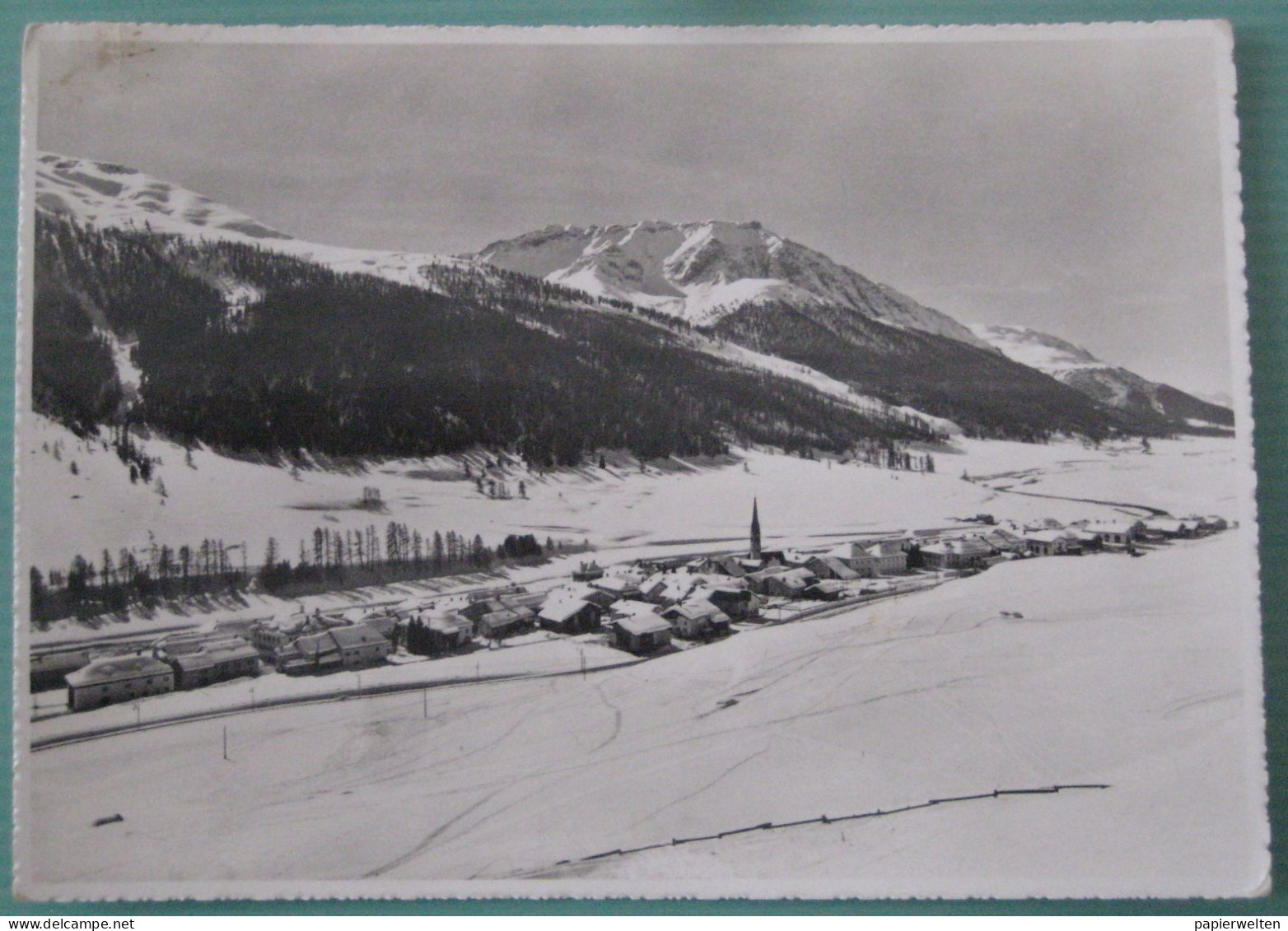 S-chanf (GR) - Winterpanorama mit Mezaun