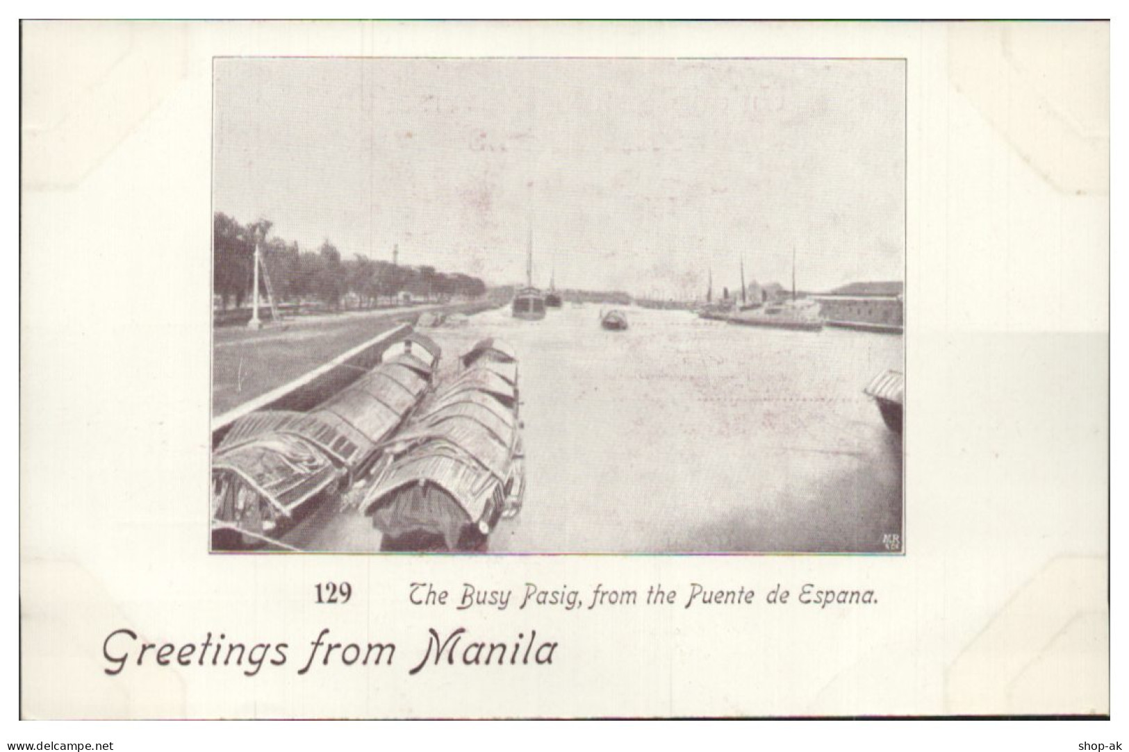 S213/ Manila Philippinen  AK 1899 Verlag Compagnie Comet Nr. 129